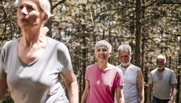 Walking for mental health and brain function