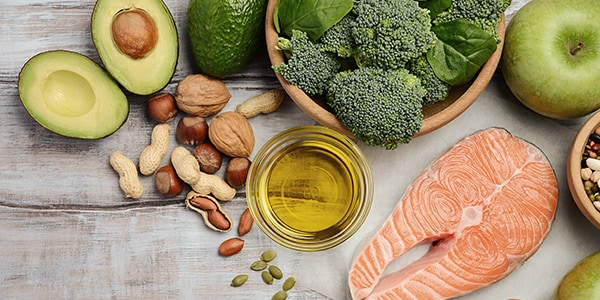 Foods containing healthy fats