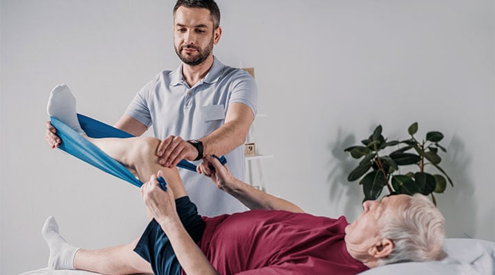 Man getting prehabilitation