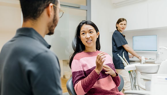 Visiting dentist