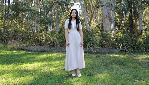 Palvisha Farooq received a Learning for Life scholarship with The Smith Family
